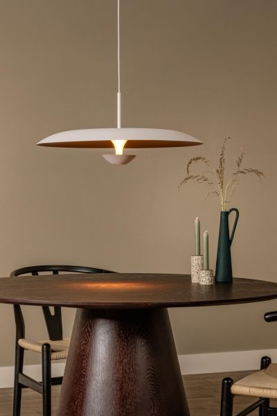 Lucide KENNETH - Pendant light - Ø 60 cm - LED Dim. - 1x16W 2700K - White - Premium